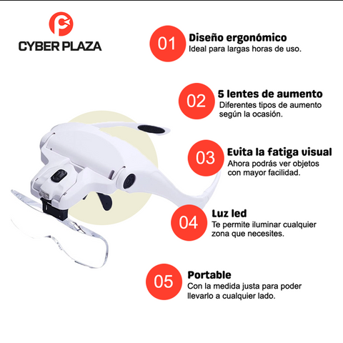 Image of Gafas con lupas magnificadoras