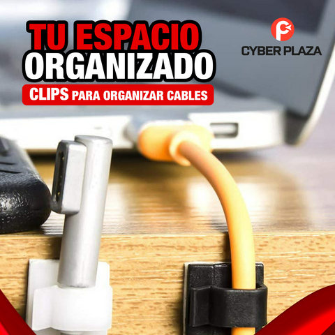 Image of Clips adhesivos para organizar cables