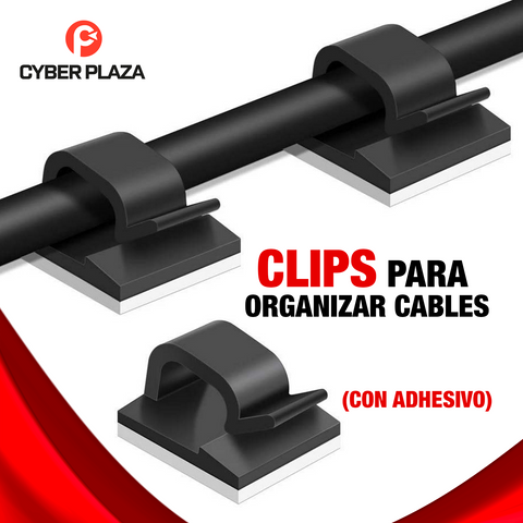 Image of Clips adhesivos para organizar cables